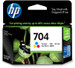 HP 704 Tricolor Ink Cartridge