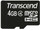 Transcend Memory Card MicroSDHC 4GB Class 4