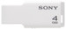 Sony Micro Vault Tiny USM4GM/W 4 GB Pen Drive