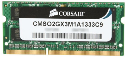 Buy Corsair DDR3 2 GB Laptop RAM (CMSO2GX3M1A1333C9): RAM