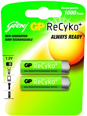 Buy Godrej GP ReCyko AA (2 Pcs - Pre-Charged) Rechargeable Battery: Rechargeable Battery