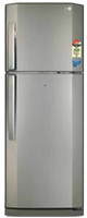 LG GL-305VV4 Double Door - Top Freezer 290 Litres Refrigerator (Glossy Silver)