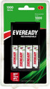 Eveready 1000 Series AA+AAA NiMH Combo (with 4 Rechargeable batteries ) Charger: Battery Charger