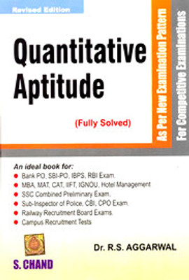 Quantitative Aptitude For Competitive Examinations: Book Buy Quantitative Aptitude For Competitive Examinations: Book