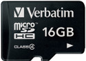 Verbatim Memory Card Microsdhc 16gb class 4