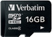 Verbatim Memory Card Microsdhc 16gb class 4