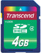 Transcend SD 4GB Class 4 Memory Card