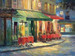 Red and Green Cafe Fine Art Print
