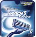 Gillette Mach3 Turbo Cartridges: Shaving Cartridge