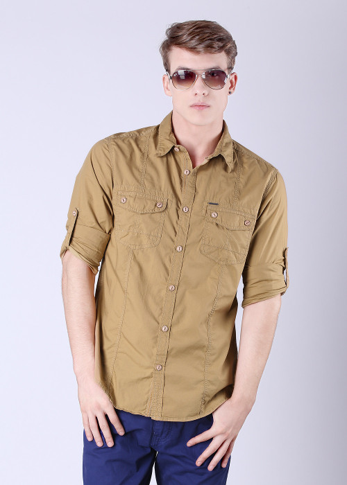 Scullers Men's Solid Casual Shirt Buy Scullers Men's Solid Casual Shirt