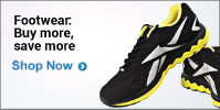 Buy Footwear worth Rs 1499 get 15% off, worth Rs 2499 get 20% off